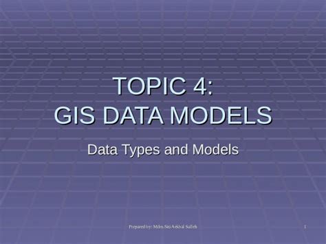 Ppt Gis Data Models Dokumen Tips