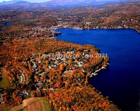 Meredith NH Fall Foliage Lake Winnipesaukee 16 X 20 Frameable Aerial ...