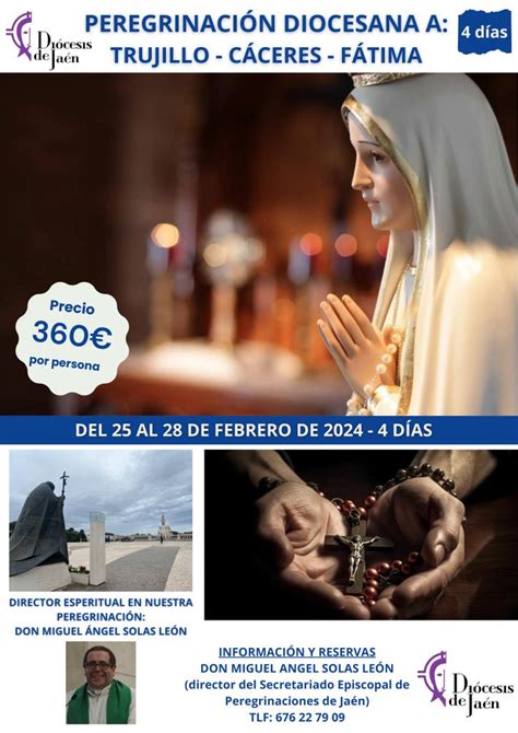 Peregrinación diocesana a Fátima Diócesis de Jaén