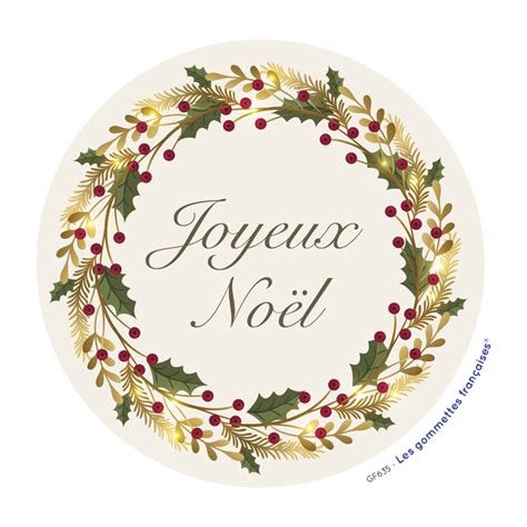 Stickers Joyeux Noël Les gommettes françaises