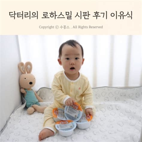 시판이유식 닥터리의 로하스밀 후기이유식 편하게 챙기기 좋아서 추천해요 네이버 블로그