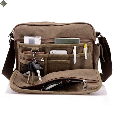 New Multifunction Men Canvas Bag Casual Travel Bolsa Masculina Men S