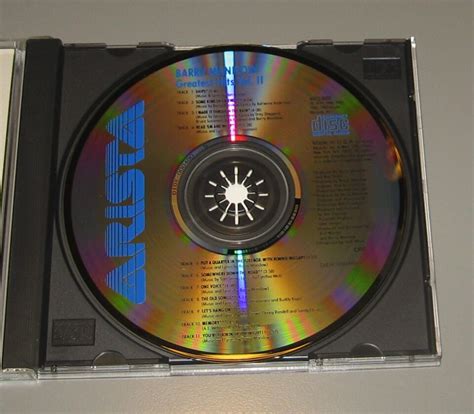 Barry Manilow Greatest Hits Vol II CD 1984 Arista Records EBay