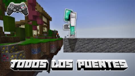 Como Hacer Puentes Saltando Con Mando En Minecraft Bedrock