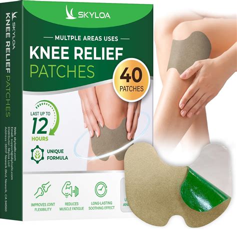 Skyloa Knee Relief Patches Knee Patches Heat Patches For Joint Back Shoulder Neck