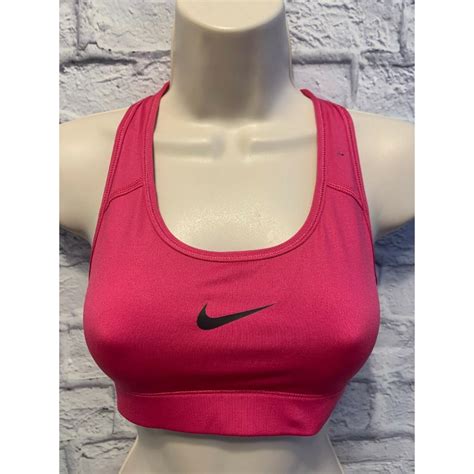 Euc Nike Dri Fit Pink Sports Bra Size S B0425 Depop