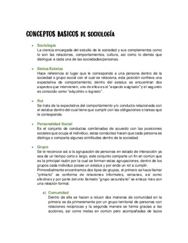 Conceptos Basicos De Sociologia Pdf