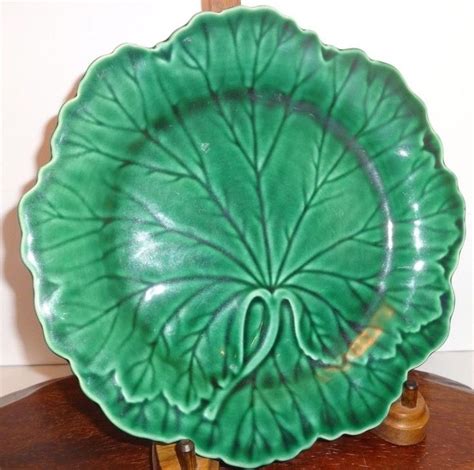 Rare Wedgwood Barlaston Of Etruria English Majolica Green Cabbage