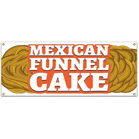 Signmission 48 In Mexican Funnel Cake Banner With Concession Stand