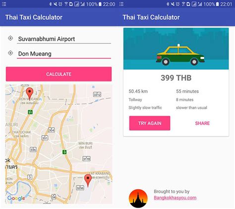 Thai Taxi fare calculator | Bangkok Has You