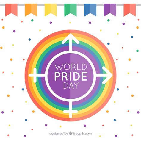 Fondo De Celebración Del Día Del Orgullo Vector Gratis