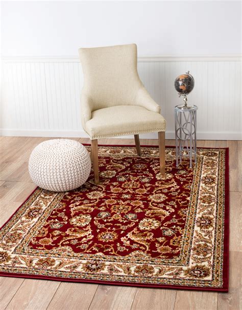 Summit Burgundy Oriental Area Rug Design H16 Traditional Area