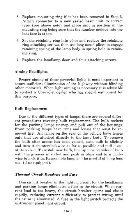 Chevrolet Truck Operator S Manual