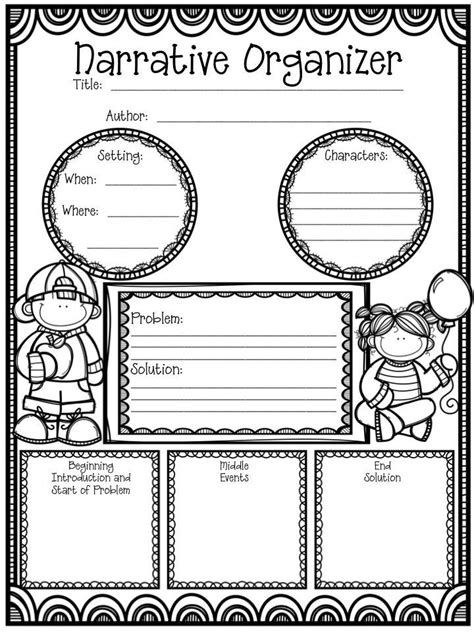 Narrative Writing Graphic Organizer Th Grade