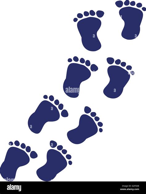 Baby Feet Footprints Walking Stock Photo Alamy