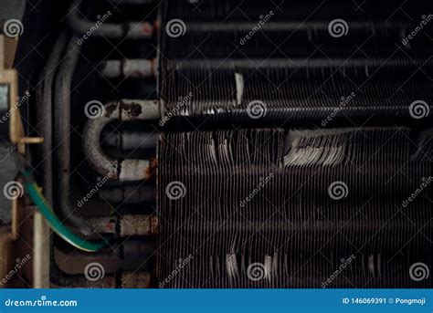 Cleaning Air Conditioner By Water For Clean A Dust Stock Image Image