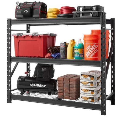 Husky Tier Heavy Duty Industrial Welded Steel Garage Storage Shelving