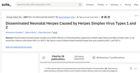 Disseminated Neonatal Herpes Caused by Herpes Simplex Virus Types 1 and ... 