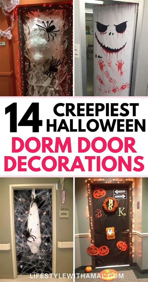 Spooktacular Dorm Halloween Door Decor That Are Easy To Copy Diy