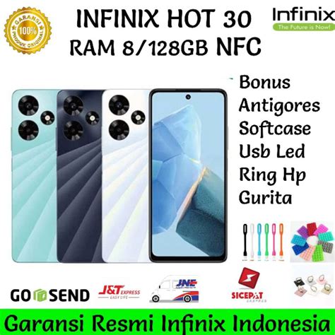 Jual INFINIX HOT 30 8 128GB NFC GARANSI RESMI INFINIX INDONESIA Shopee Indonesia