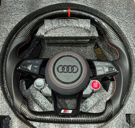 Volante Audi A A A Q Q Tt Base Reta Carbono Parcelamento Sem Juros