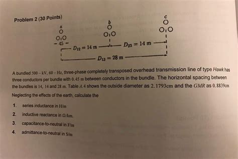 Solved A Bundled Kv Hz Three Phase Completely Chegg