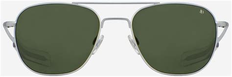 Ao Flight Gear Original Pilot Sunglasses Matte Silver Frame