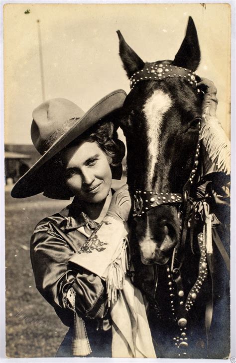 Famous Cowgirl And Her Horse Vintage Rppc Real Photo Postcard Vintage