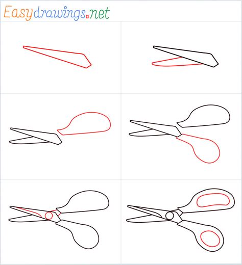 How To Draw A Scissors Step By Step 6 Easy Phase