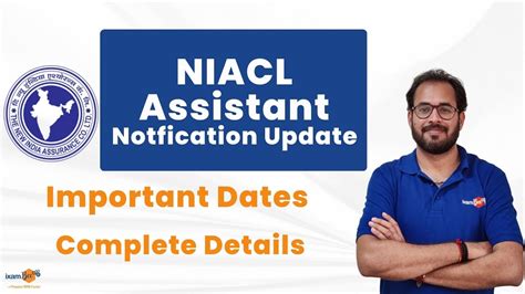 NIACL Assistant 2023 Notification Update Exam Dates Cutoff