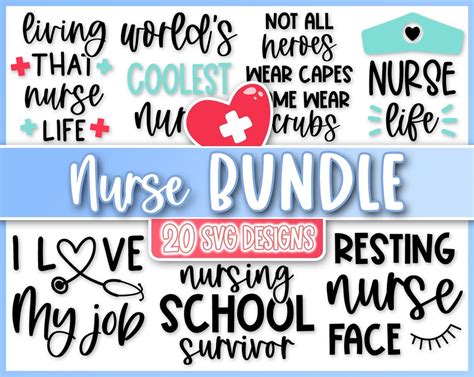 Nurse Svg Bundle Nurse Quotes Svg Nurse Sayings - Etsy