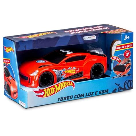 Carrinho Hot Wheels Es Interativos Farol Som Pneus De Borracha E Turbina