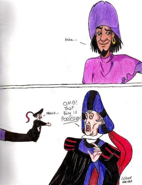 Bothering Frollo By Kk Ska On Deviantart Disney Funny Funny Disney