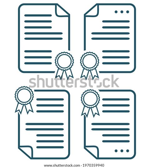 Certificate Logo Vector Template Illustration Stock Vector (Royalty ...