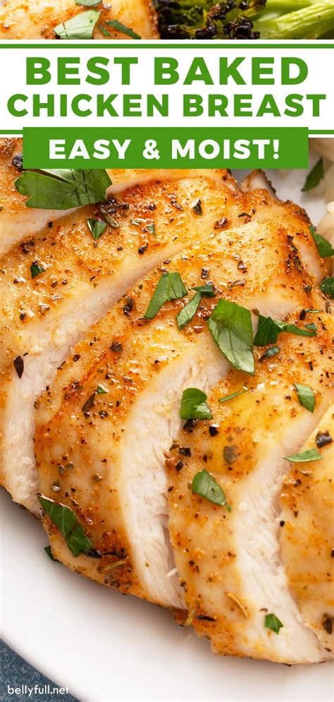 Baked Chicken Breast Tender Juicy In 20 Minutes Belly Full Artofit