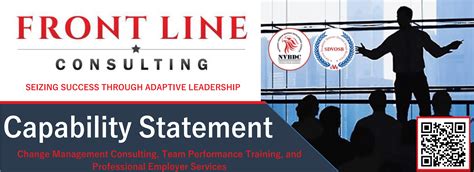 Capability Statement Front Line Consulting