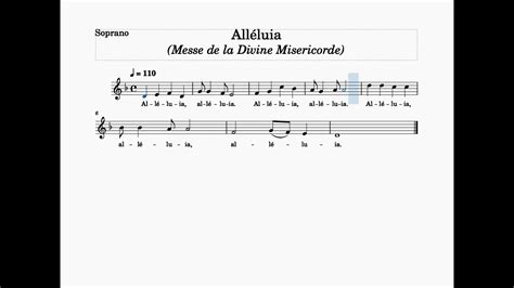 Alleluia Messe De La Divine Misericorde Soprano YouTube