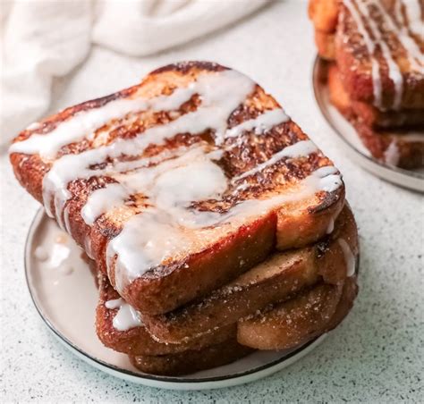 Churro Cinnamon Sugar French Toast With Cream Cheese Icing Recipe In 2021 French Toast