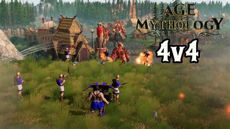 4v4 Atlanteans Vs AI Legendary Infinite Resources Age Of Mythology