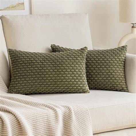 Amazon Emema Throw Pillow Covers X Inch Set Of Striped Soft