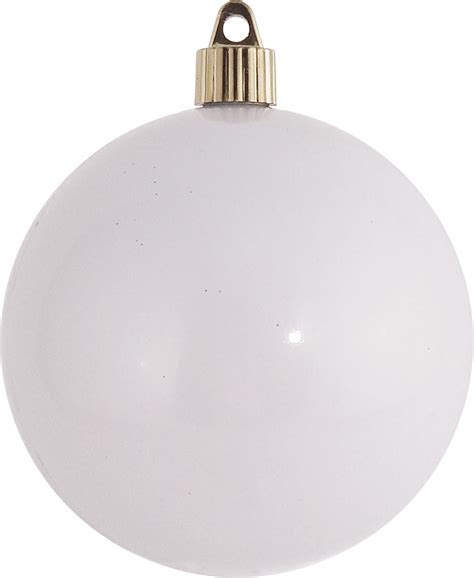 Shatterproof Large Ball Ornament Mm Milk White Walmart