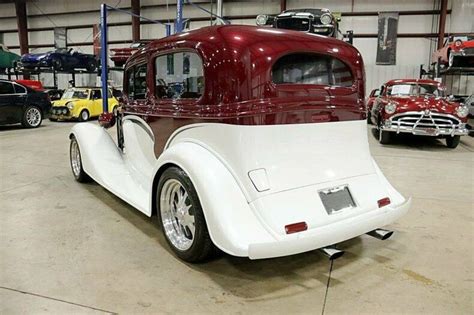 1933 Chevrolet Master Street Rod 32681 Miles Maroon White Coupe 350ci