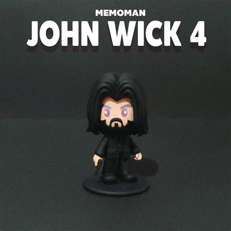 Archivo OBJ Gratis John Wick Chibi JohnWick4 Plan Imprimible En 3D