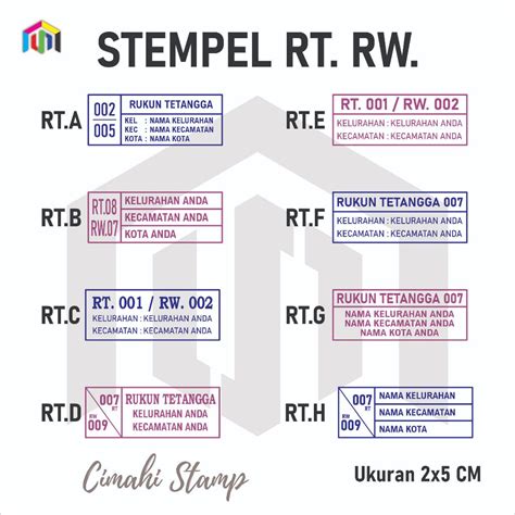 Jual Stempel Rt Rw Custom Shopee Indonesia