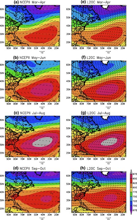 Climatological Geopotential Heights Gpm And Wind Vectors Ms At 925