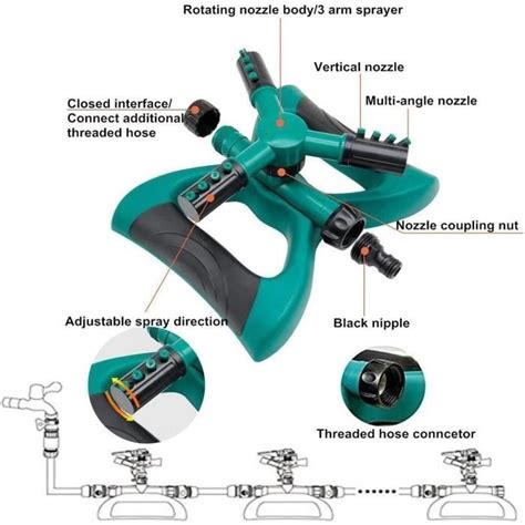 Arroseur Automatique De Jardin Arroseur Rotatif Pour Pelouse