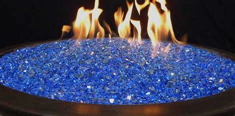 Recycled Fire Glass - Cobalt Blue - Backyard Paradise HQ