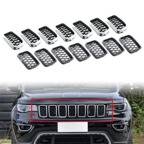 FRONT GRILLE HONEYCOMB Mesh Insert Cover Trim For Jeep Grand Cherokee