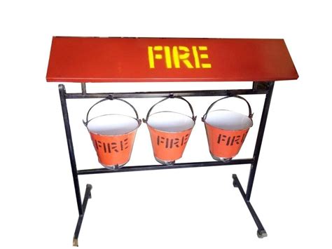 Mild Steel Fire Bucket Stand At Rs Set Fire Bucket Stand In