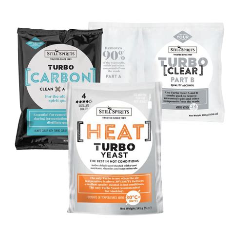 Classic Fast Turbo Pack (Yeast, Carbon & Clear)